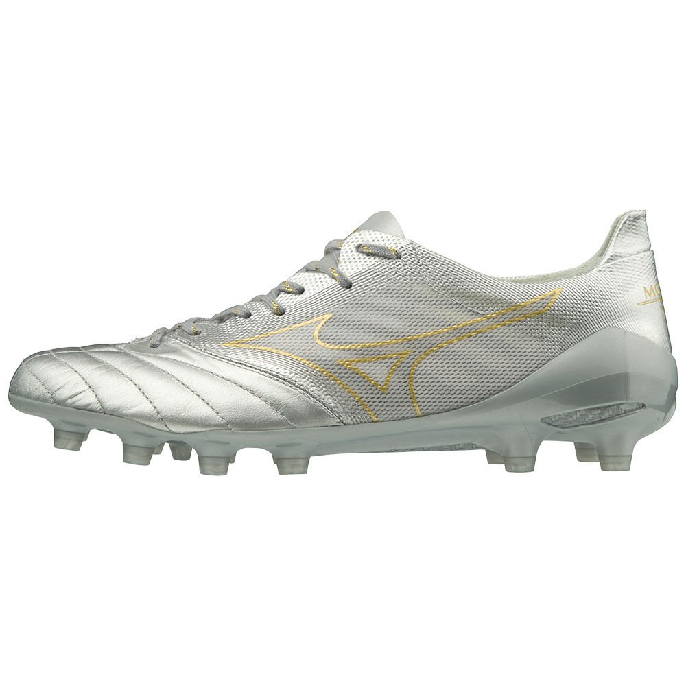 Women's Mizuno Football Boots Silver/Gold MORELIA NEO II BETA Shoes - P1GA195850